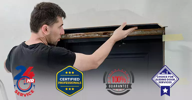 Wood Door Crack and Hole Repair in Miami Beach